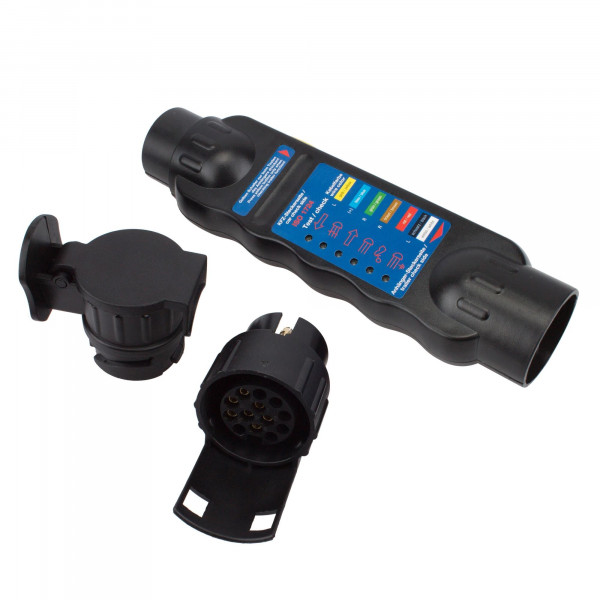 Anhänger- / Zugfahrzeug-Elektrik-Tester, 7- / 13-polig