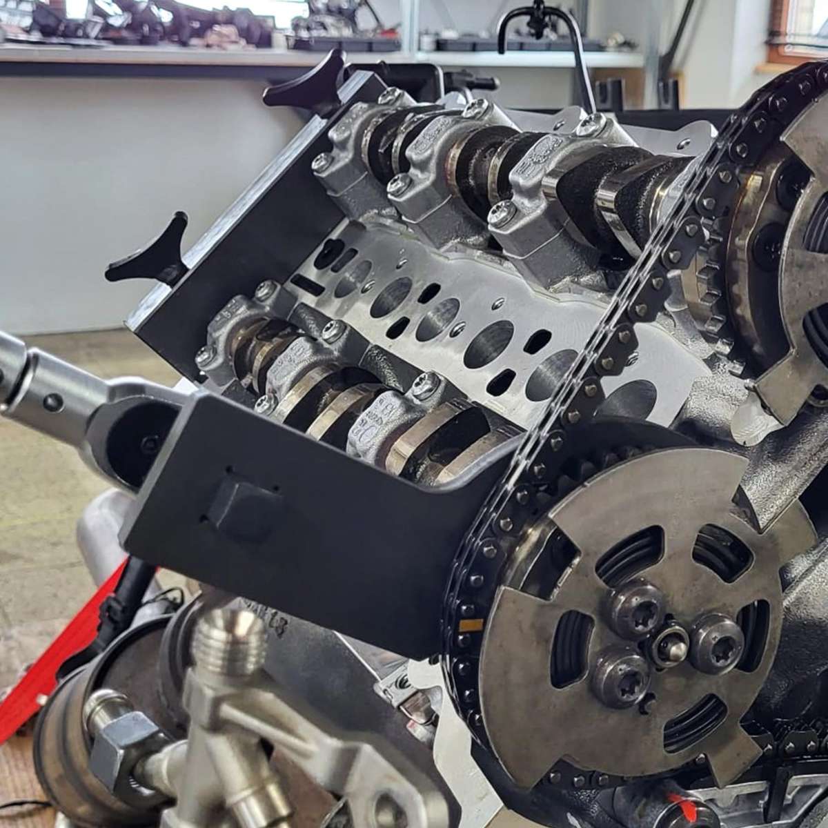 V8 5,0L Steuerzeiten Nockenwellen Werkzeug Für Jaguar Land Rover V8 5,0L - Profi Motorwerkzeug Nockenwellen Arretierung VVT Kette