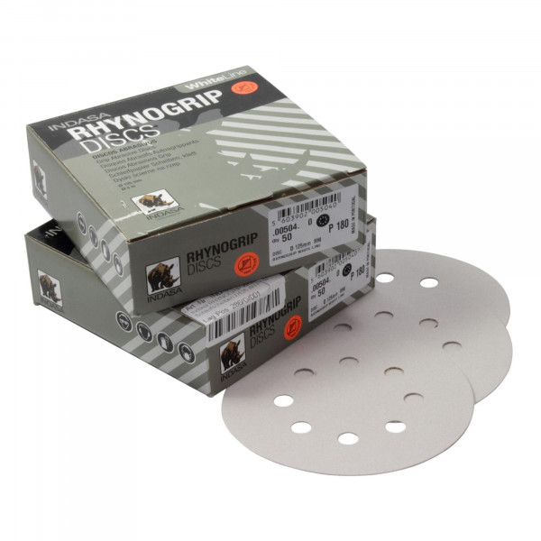 Indasa RHYNOGRIP White Line Schleifscheiben D125 8H P500, 50 Stk.