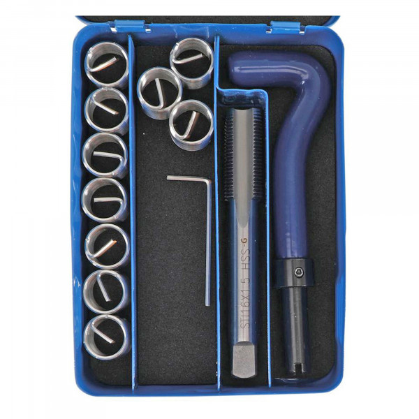Gewinde-Reparatur-Satz, M16x1.5, 12-tlg.