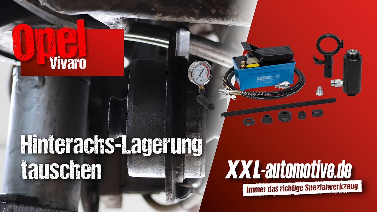 Opel Vivaro: So pressen wir die Hinterachs-Lagerung mittels Hydraulik ein