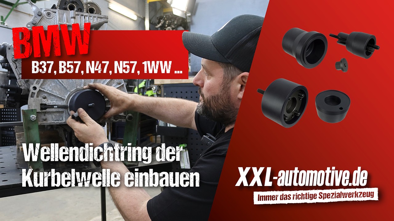 Kurbelwellendichtring wechseln (getriebe- und stirnseitig) – so geht's bei BMW 3.0L Motoren