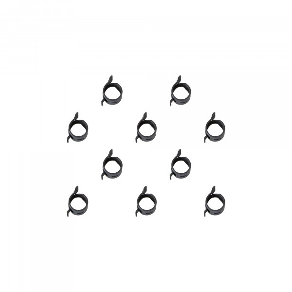 Raumspar-Federbandschelle, FBS Ø13-16 mm, Bandbreite 12 mm, Federstahl, 10 Stk