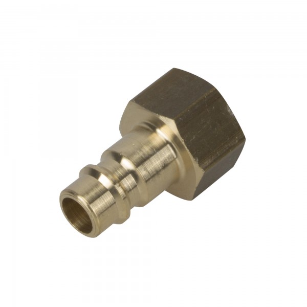 Kupplungsstecker (NW7,2) G 3/8(IG), Messing, beidseitig absperrend