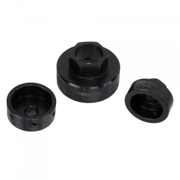 Schneideisenhalter-Satz M2–M18, 3-tlg., Ø25, 30, 38 mm, SW17 / 27 mm für Hebelumschaltknarre