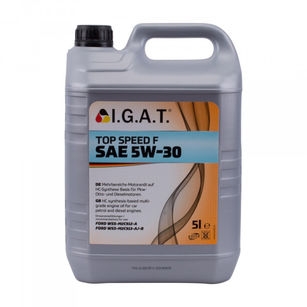 IGAT Motorenöl Top Speed Plus SAE 5W-30 für Ford, 5 Ltr.