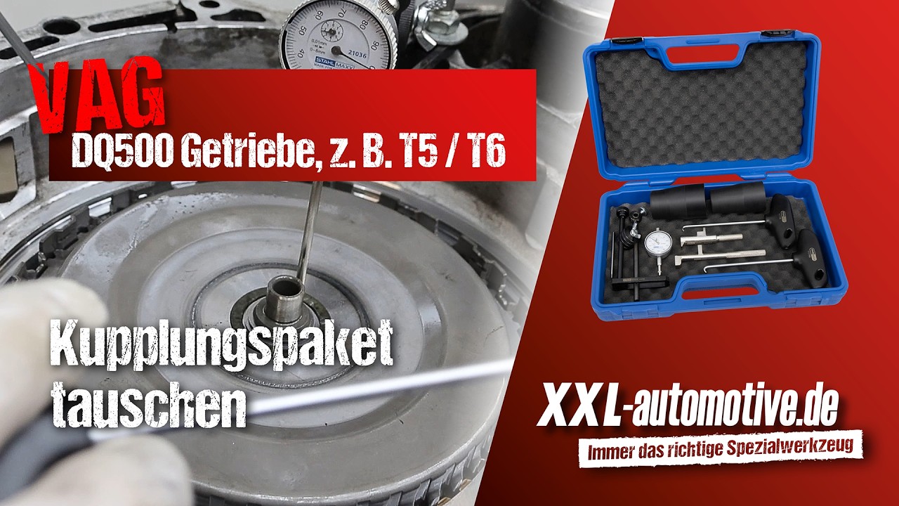 Kupplung tauschen am VW DQ500 Getriebe mit Nasskupplung – u.a. verbaut bei VW T5 / T6