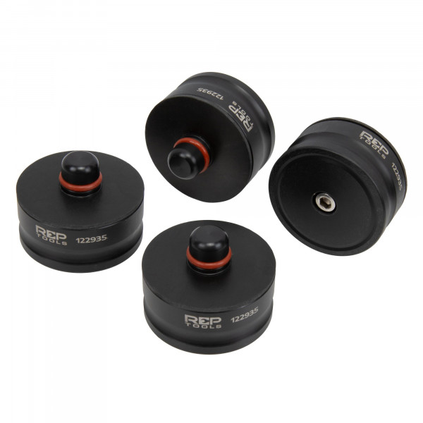 Wagenheberaufnahmen, Hebebühnenpads für Tesla Model Y mit BYD Akku aus deutscher Produktion, 4er Set