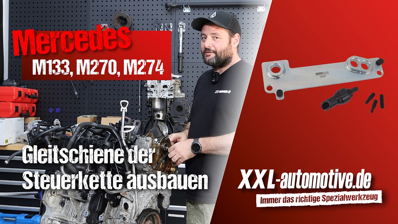 Mercedes M133 M270 M274 – Gleitschiene der Steuerkette ausbauen