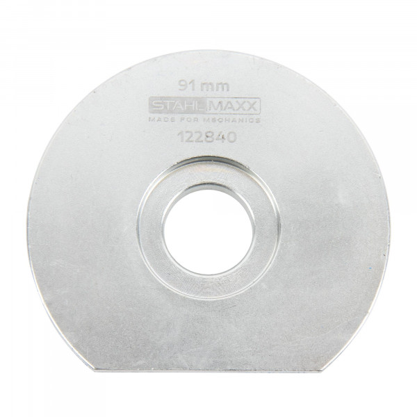 Druckstück, rund, flach, Außendurchmesser 91 mm, abgeflacht, aus Art.-Nr. 123213, 122814
