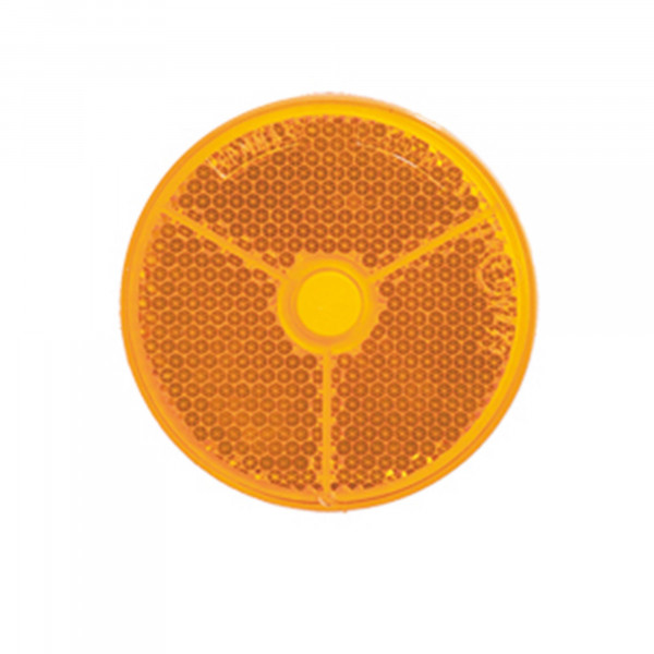 Rückstrahler, gelb, Durchmesser 60 mm