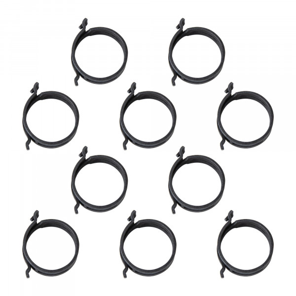 Raumspar-Federbandschelle, FBS Ø40-46 mm, Bandbreite 12 mm, Federstahl, 10 Stk