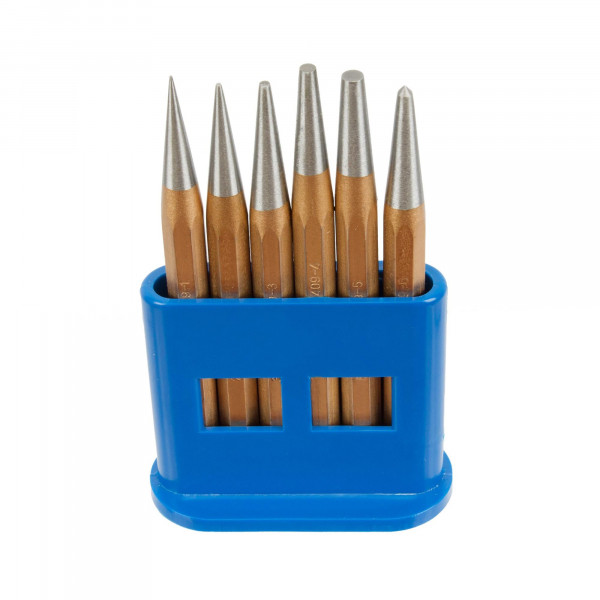 Durchtreiber-/ Körner-Satz, 120 mm, 1 - 5 mm, 6-tlg.