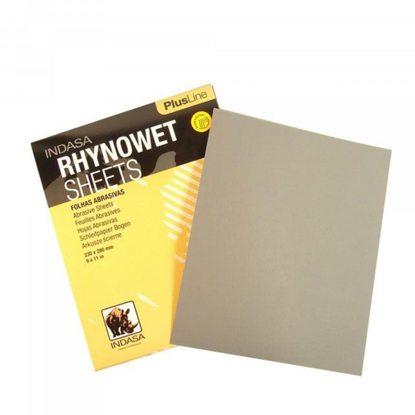 Indasa RHYNOWET Plus Line Schleifpapier Bogen 230X280 Körnung P2000, 50 Stk.