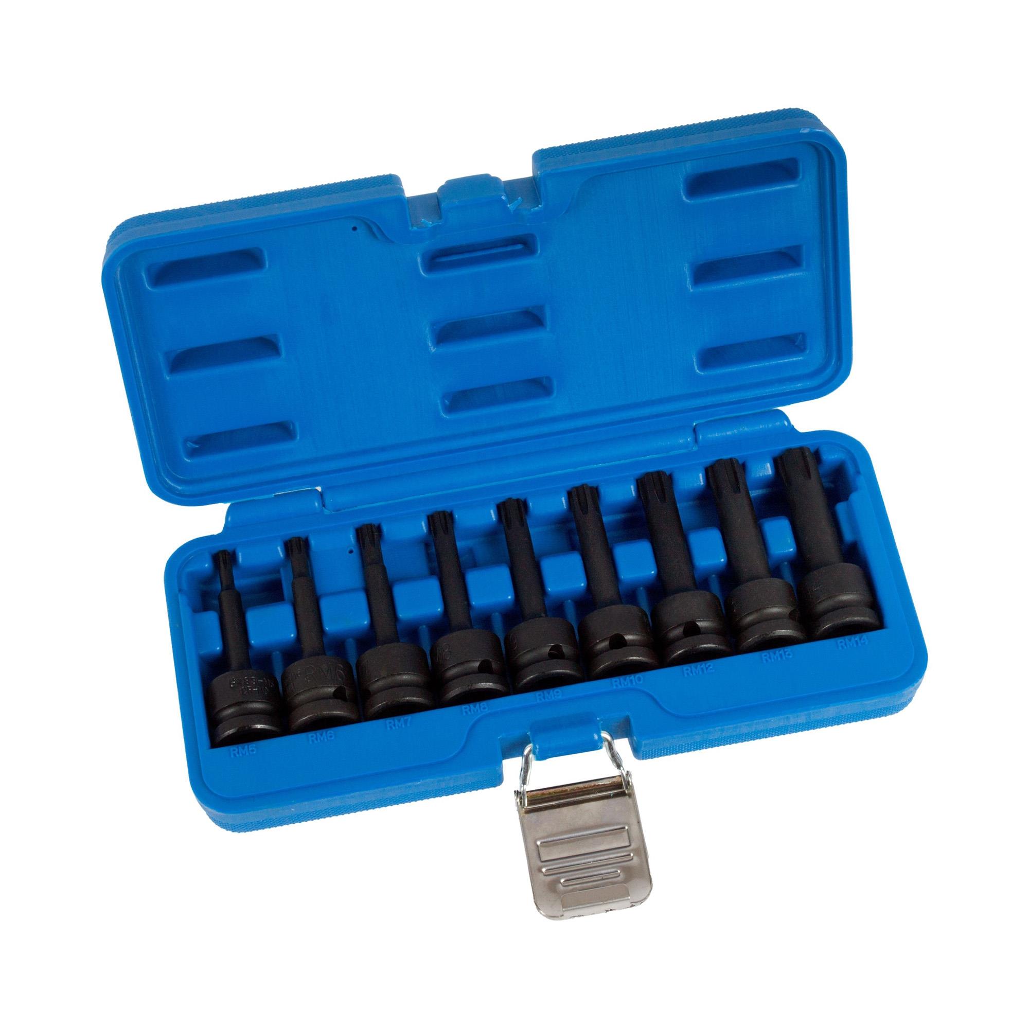 AERZETIX Kraft-Einsatz Steckschlüssel – 1/2" Vierkant, Innensechskant 13 Mm, Aus CrV-Stahl In Schwarz