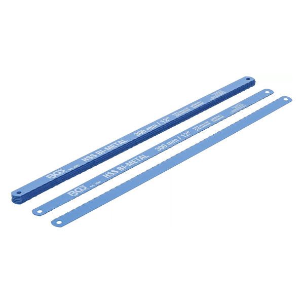 Metallsägeblätter für Handsäge, HSS-Bi-Metall (flexibel), 13 x 300 mm, 24 Z/Zoll, 10-tlg