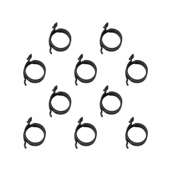 Raumspar-Federbandschelle, FBS Ø26-30 mm, Bandbreite 12 mm, Federstahl, 10 Stk