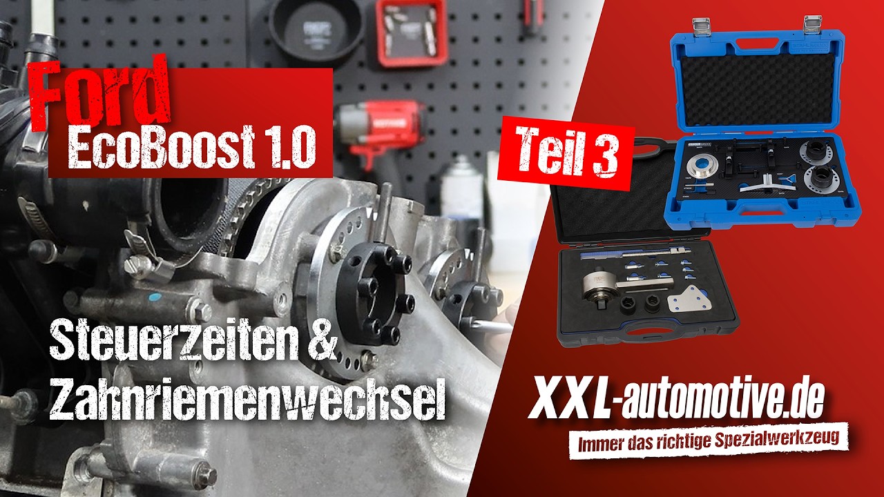 Ford EcoBoost 1.0L Steuerzeiten einstellen und Zahnriemen wechseln Teil 3
