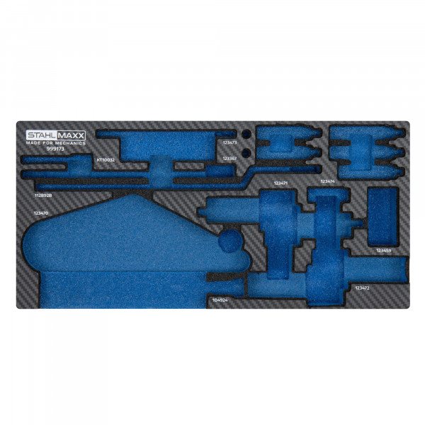 Schaumstoffeinlage 1/3 für Spezialwerkzeug Zahnriemen-, Nockenwellen-Grundeinstellung, für VAG 1,5L