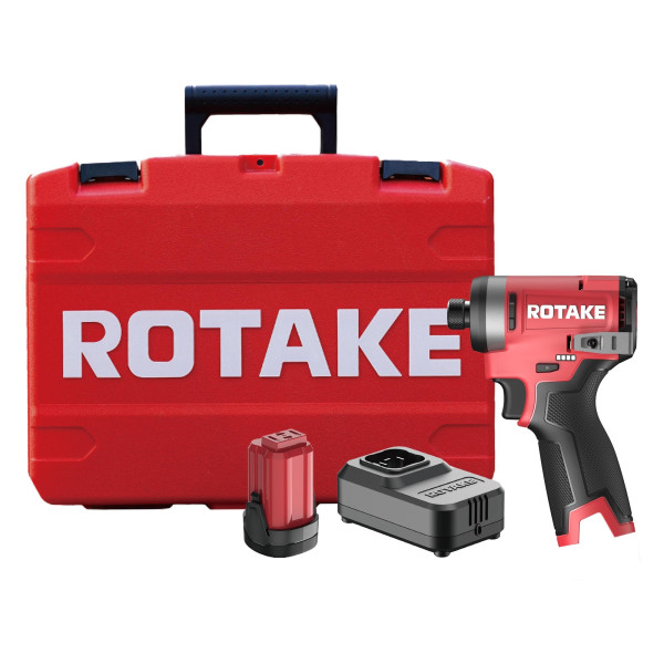 Rotake S11 Akku-Schlagschrauber-Set 16 V, 1/4" 6,3 mm HEX, 180 Nm, 3-Gang, inkl. Akku + Ladegerät