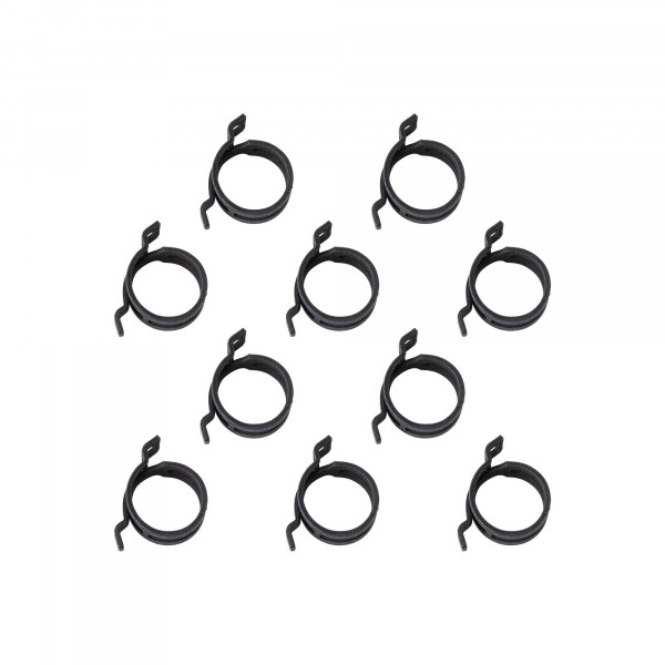 Raumspar-Federbandschelle, FBS Ø24-28 mm, Bandbreite 12 mm, Federstahl, 10 Stk