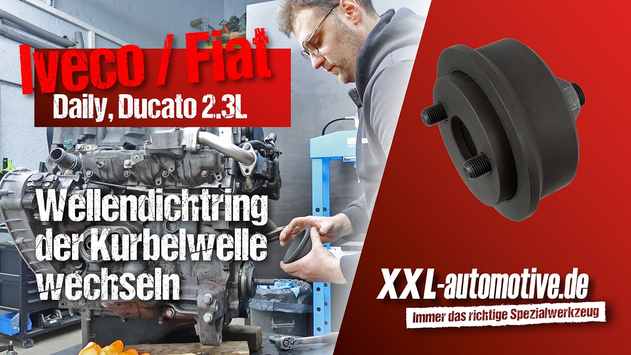Iveco Daily 2.3L – Wellendichtring der Kurbelwelle wechseln
