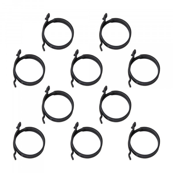 Raumspar-Federbandschelle, FBS Ø36-43 mm, Bandbreite 12 mm, Federstahl, 10 Stk
