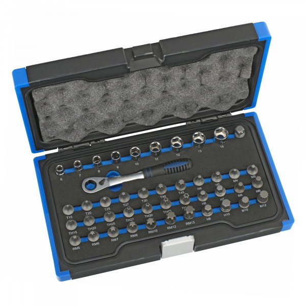 Engraum-Montagesatz, Chrom-Vanadium-Stahl, 44-tlg.