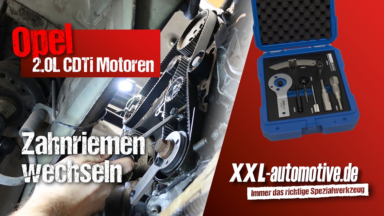 Wir wechseln den Zahnriemen an einem Opel 2.0L CDTi