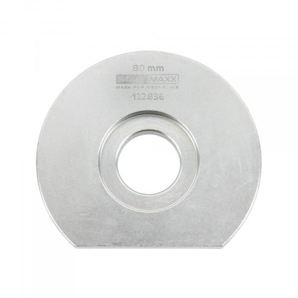 Druckstück, rund, flach, Außendurchmesser 80 mm, abgeflacht, aus Art.-Nr. 123213, 122814