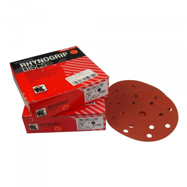 Indasa RHYNOGRIP Red Line Schleifscheiben D150 15H Körnung P280, 50 Stk