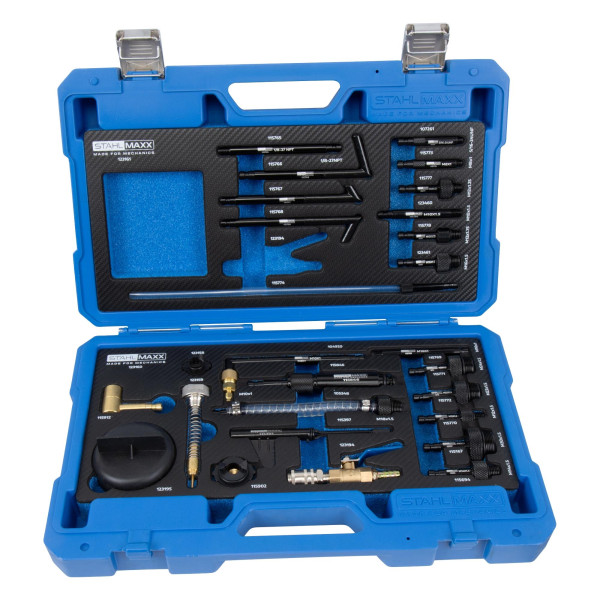 Getriebeöl Einfüll-, Befülladapter, Komplettsatz 27-tlg., für Automatik, DSG, CVT, Multitronic, uvm