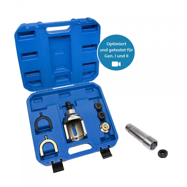 Traggelenk De-/ Montage-Satz für VW T4, mit Drehstabfeder-Schlüssel und Gewindereiniger