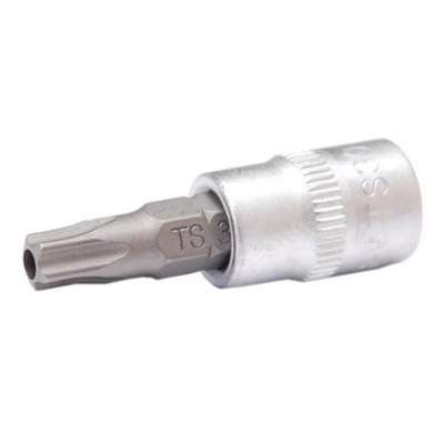 Titan T60 Bit-Stecknuss – 1/2 Zoll Antrieb, Manipulationssicher | Aus Chrom-Vanadium-Stahl, Für Torx-Schrauben