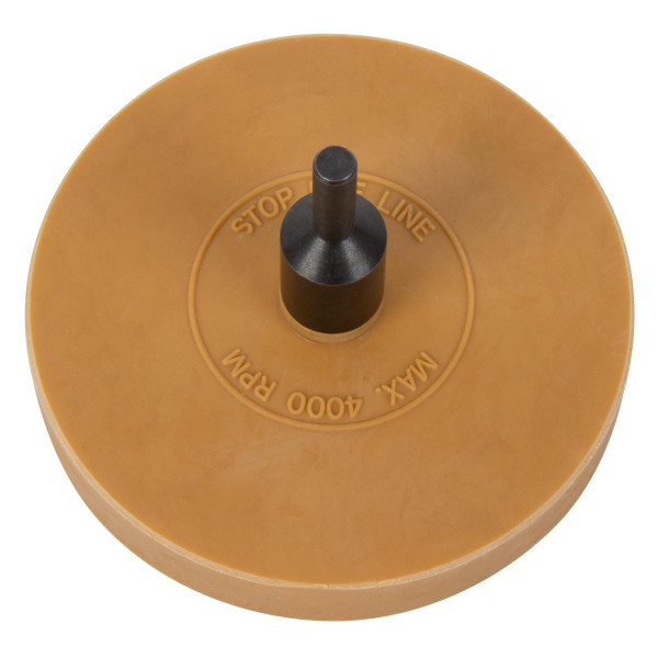 Folienradierer, Klebegewichte-Entferner, Ø90 mm, für Alufelgen, Klebereste, Aufkleber und Folien