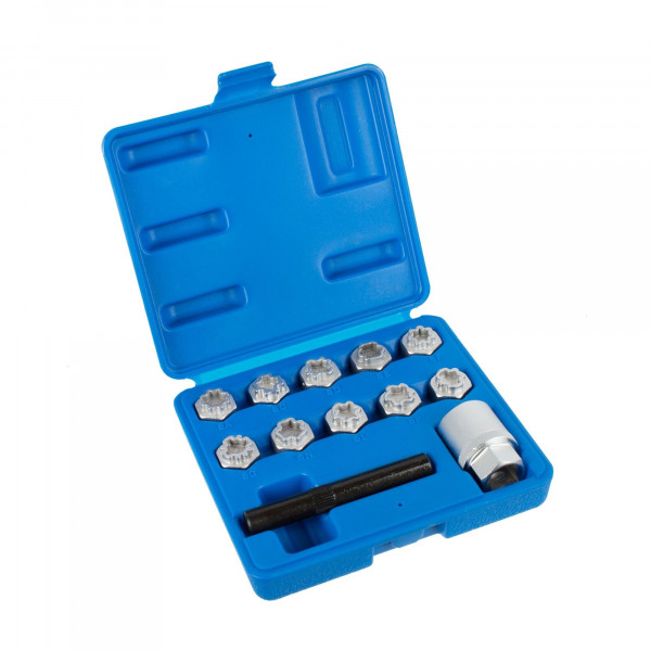 Felgenschloss Radmuttern Steckschlüssel Einsätze für Mercedes 12-tlg.
