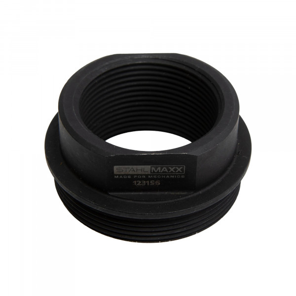 Gewindeadapter AG 2 1/4-14UNS auf IG M42x2, zur Aufnahme von Hydraulikzylinder in Zugrichtung