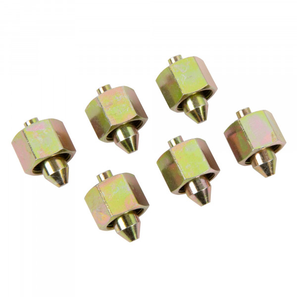 Injektoren-, Rail-Verschlusssatz, 6-tlg., M16x1, zur Diagnose an Common Rail Systemen, für 113962