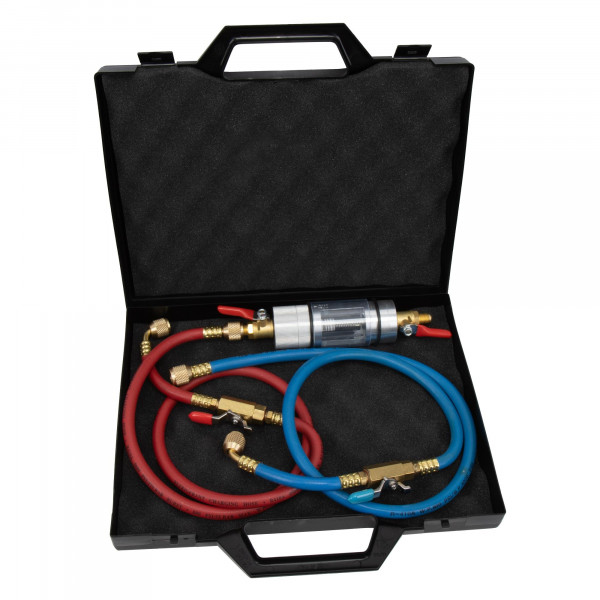 R134a / 1234YF Schauglas mit Vorfilter, zur Kältemittel-Öl und Klimaanlagen-Dichtmittel Prüfung