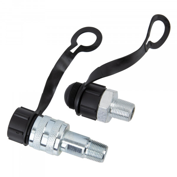 Quick-Adapter, Hydraulik-Anschlussset, männlich + männlich, NPT 3/8&quot;, für 106831, 123504, 123506