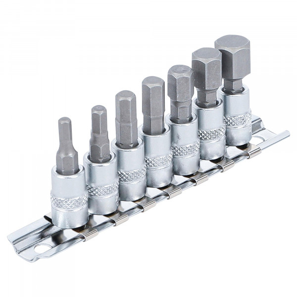 Bit-Einsatz-Sortiment , Innensechskant, 6,3 (1/4), 4-12 mm