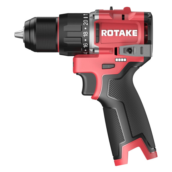 Rotake D11 Kompakt Akkuschrauber, Bohrschrauber 16V, 60 Nm, 1-13 mm, 2-Gang, bürstenlos – Grundgerät