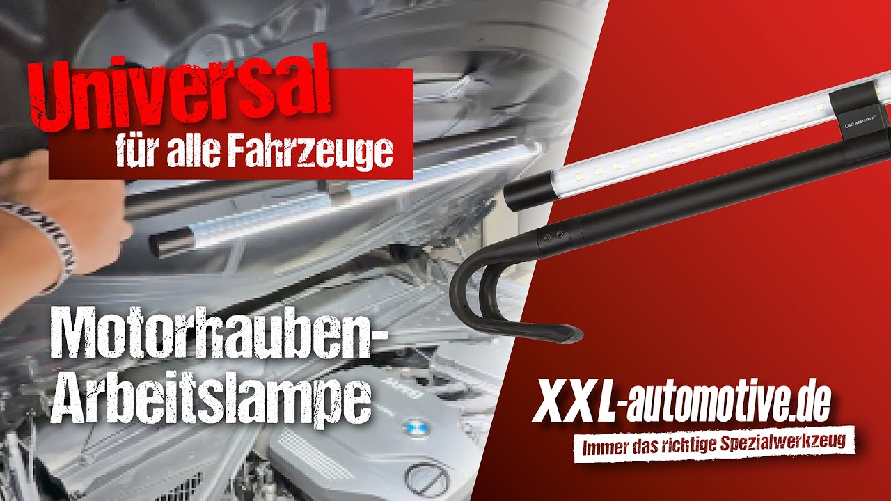 Die perfekte Leuchte für die Werkstatt – geniale Motorhaubenleuchte von Scangrip mit Kabel- und Akku