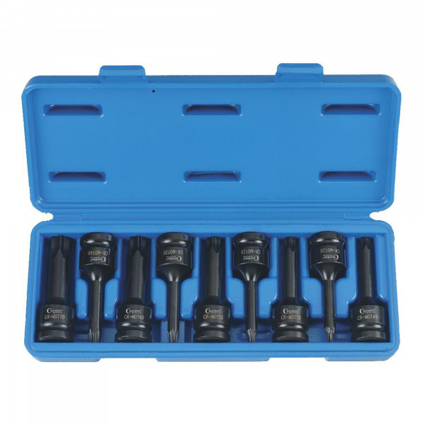 Kraft Steckschlüssel Einsätze T-Profil / Torx T20 - T60, 1/2&quot;