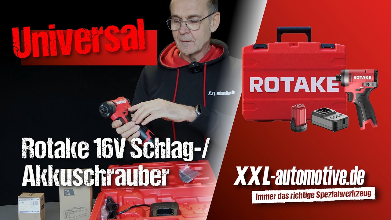 Rotake 16V Akku Schlagschrauber / Akkuschrauber D11/S11/T11 – klein, leicht und kraftvoll!