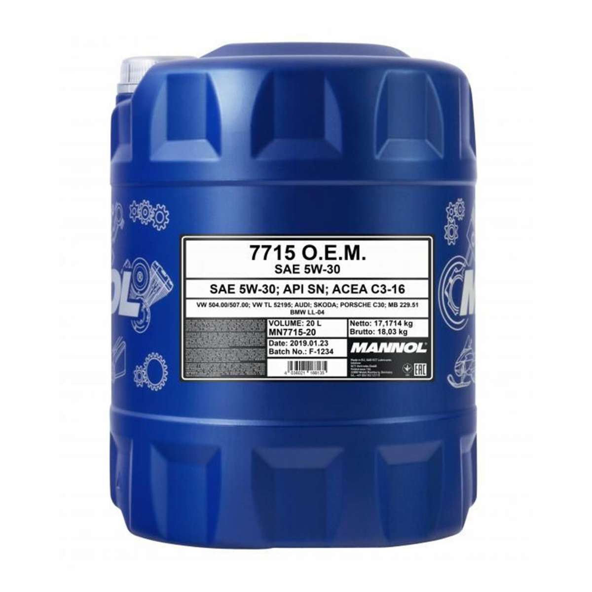 motoröl 5w30 vw norm 50400