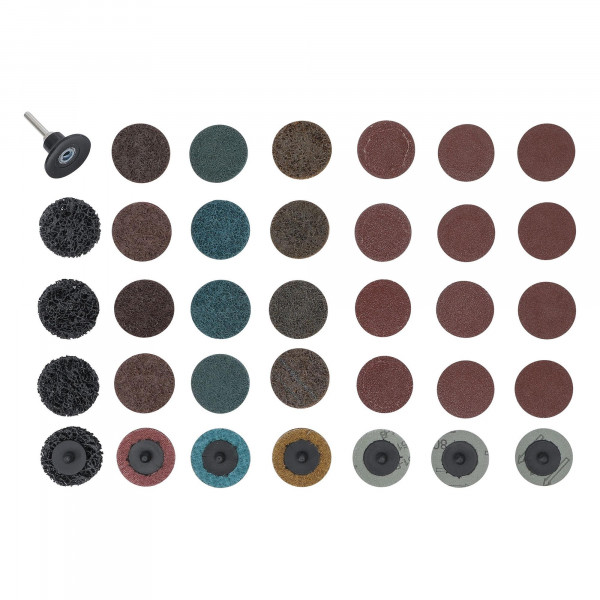 Schleifscheiben / Schleifteller-Satz, Ø 50 mm, 35-tlg.