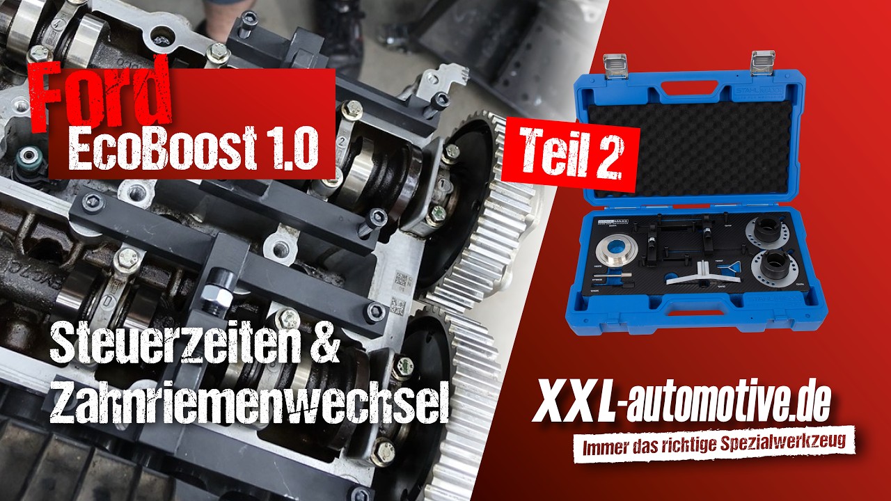 Ford EcoBoost 1.0L Steuerzeiten einstellen und Zahnriemen wechseln Teil 2