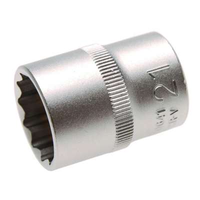 SK Hand Werkzeug Steckschlüssel 1/2 Antrieb 20 Mm – 12 Punkt, Superkrome Beschichtung, Chrom, Für Erhöhte Griffkraft