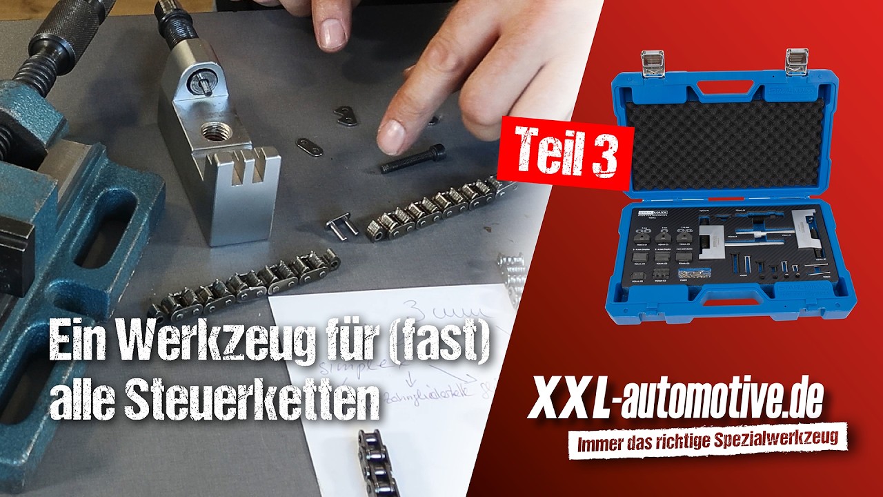 Ein Werkzeug für nahezu alle Steuerketten Teil 3 – Trennen und vernieten einer 3 mm Zahnkette